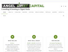 Tablet Screenshot of angelstreetcapital.com